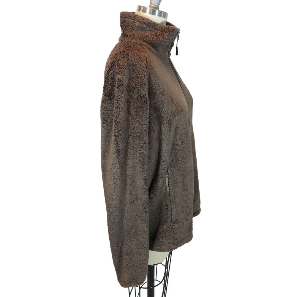 THE NORTH FACE Osito 2 Fleece Full Zip Up Jacket Women's Size M Brown - Picture 2 of 9